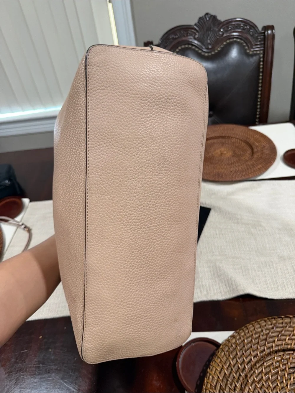 Tory Burch Large Taylor Pebbled Leather Tote Shoulder Bag